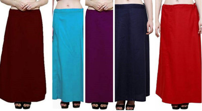 FIROZI.JAMUNI.NAVY BLUE.RED.MAROON Pure Cotton Petticoat(Medium)