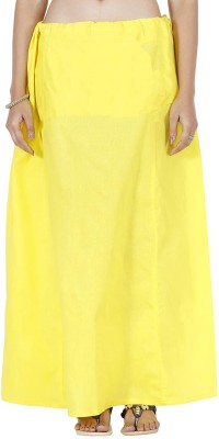 Radhey Rani Store Yellow_Women's Cotton saree inskirt petticoat_0011 Pure Cotton Petticoat(Free)