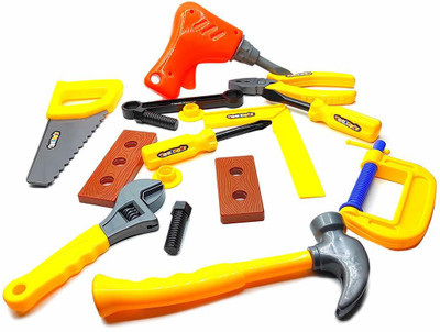 Authfort Tool Kit Set Toys for Kids, Pretend PlaySet, Pretend Toolbox Construction Tools, Role Play Engineer Workshop Tool Kit for Kids