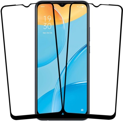 VAlight Edge To Edge Tempered Glass for OPPO A15(Pack of 2)