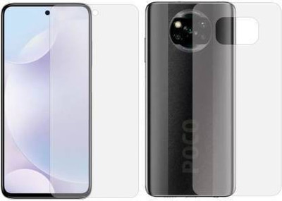 RUNEECH Front and Back Screen Guard for POCO X3(Pack of 2)
