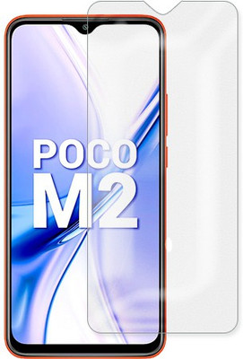 MUTAALI Tempered Glass Guard for Poco M2 Front Matte(Pack of 1)