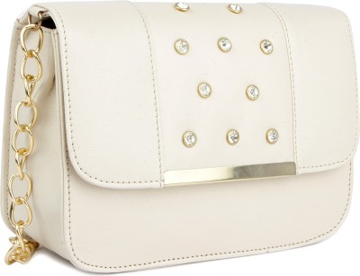 SPOTIC Beige Sling Bag SPT-WOMEN-PU-SLING-024-CREAM