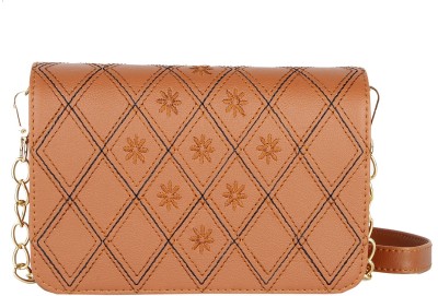 ROLEXO Tan Sling Bag RLX-WOMEN-PU-SLING-027-Tan