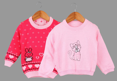 ANIXA Printed Round Neck Casual Baby Boys & Baby Girls Multicolor Sweater