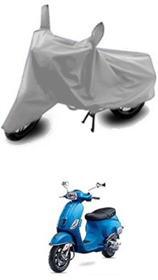 Wild Panther Two Wheeler Cover for Universal For Bike(Vespa SXL, Silver)