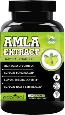 Adorreal Amla Extract Natural Vitamin C (Pack of 1)(120 Tablets)