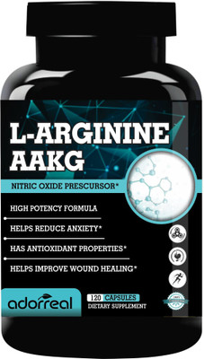Adorreal L-arginine AAKG with Nitric Oxide Prescursor (Pack of 1)(120 Tablets)