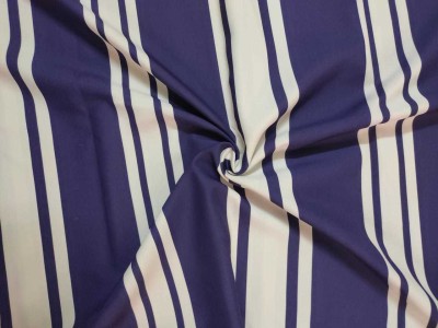 Forzina Polyester Striped Shirt Fabric