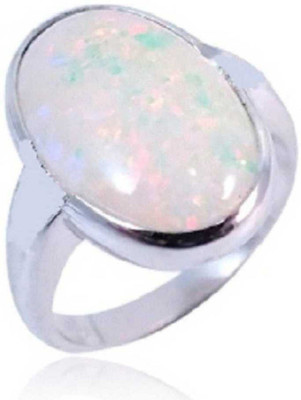 RATAN BAZAAR Stone Opal Silver Plated Ring