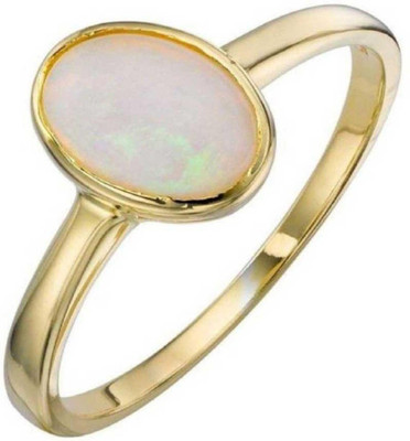 KUNDLI GEMS Stone Opal Gold Plated Ring