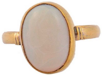 Jaipur Gemstone Opal Stone ring Original Stone Precious 7.25 ratti Stone effective and good quality Astrological Purpose for unisex Stone Opal Gold Plated Ring