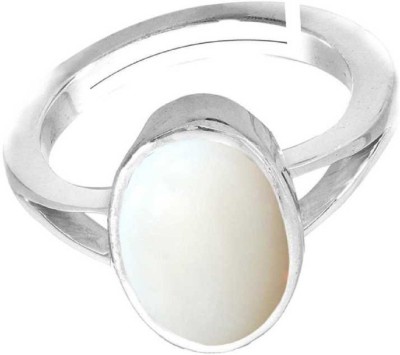 Jaipur Gemstone Opal Stone ring Original Stone Precious 7.25 ratti Stone effective and good quality Astrological Purpose for unisex Stone Opal Silver Plated Ring