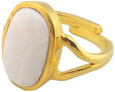 KUNDLI GEMS Stone Opal Gold Plated Ring