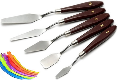 DiaCia Palette Knives 05Set Artist 5 Pieces Painting Palette Knife Set