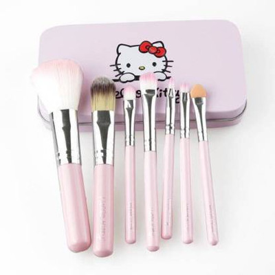 Pindara PDR Brush set pink [pack of 7] different brush for different applies(Pack of 7)