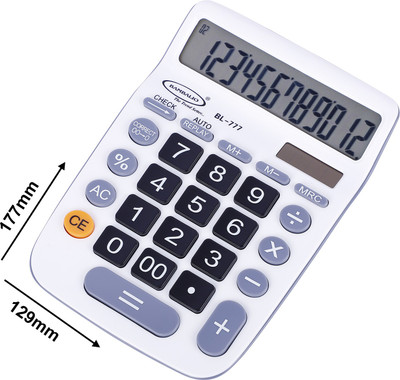 BAMBALIO BL-777 3 Years Warranty Basic  Calculator(12 Digit)