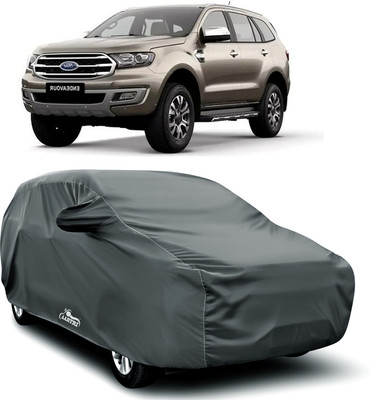 XAFO Car Cover For Ford Endeavour (With Mirror Pockets)(Grey)