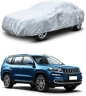 Vedika Collection Car Cover For Jeep Universal For Car (Without Mirror Pockets)(Silver)