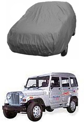 Vedika Collection Car Cover For Mahindra Marshal (Without Mirror Pockets)(Grey)