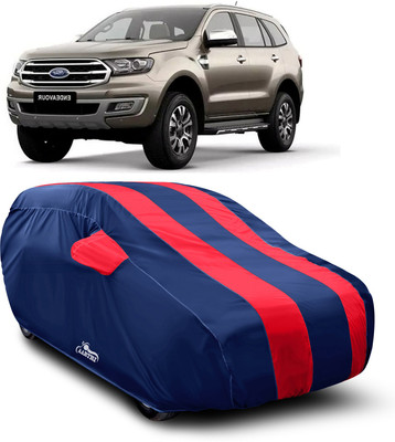 XAFO Car Cover For Ford Endeavour (With Mirror Pockets)(Red)