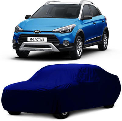 Chiefride Car Cover For Hyundai i20 Active (Without Mirror Pockets)(Blue)