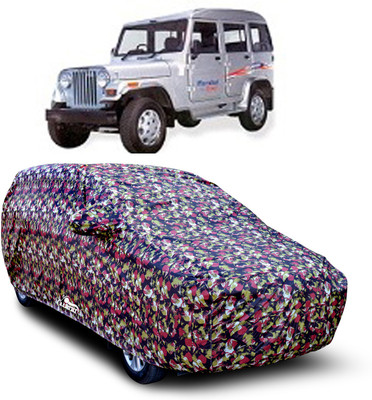 XAFO Car Cover For Mahindra Marshal (With Mirror Pockets)(Multicolor)