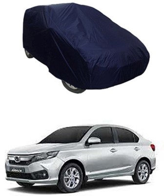 THE REAL ARV Car Cover For Honda Amaze (With Mirror Pockets)(Blue)