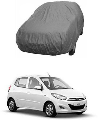 unik auto Car Cover For Hyundai i10 (Without Mirror Pockets)(Grey)
