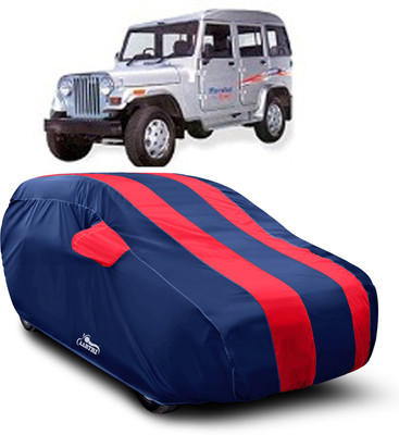 XAFO Car Cover For Mahindra Marshal (With Mirror Pockets)(Red)