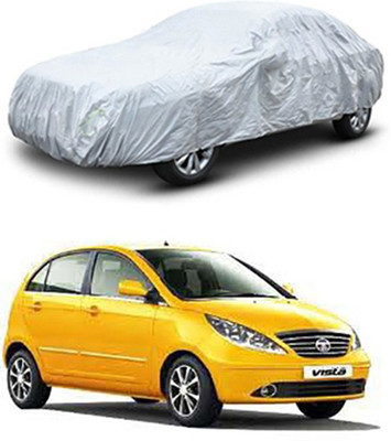 unik auto Car Cover For Tata Vista Tech (Without Mirror Pockets)(Silver)