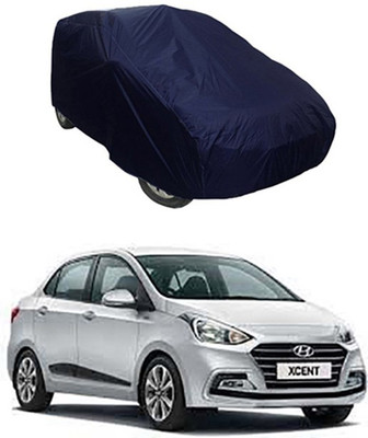 unik auto Car Cover For Hyundai Xcent (Without Mirror Pockets)(Blue)