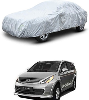 Vedika Collection Car Cover For Tata Aria (Without Mirror Pockets)(Silver)