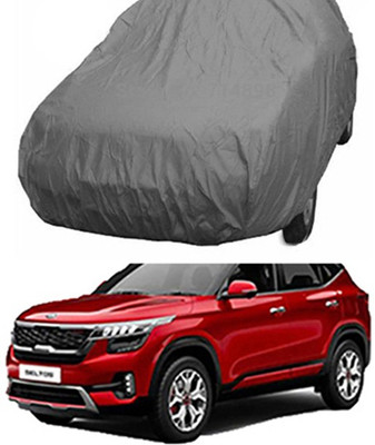 Utkarsh Car Cover For Kia SELTOS (Without Mirror Pockets)(Grey)
