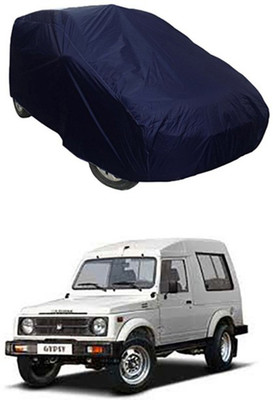 unik auto Car Cover For Maruti Suzuki Gypsy (Without Mirror Pockets)(Blue)