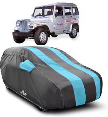 AARTRI Car Cover For Mahindra Marshal (With Mirror Pockets)(Blue)