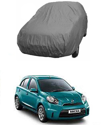 unik auto Car Cover For Nissan Micra (Without Mirror Pockets)(Grey)