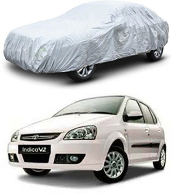 unik auto Car Cover For Tata Indica V2 (Without Mirror Pockets)(Silver)