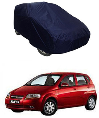 Wadhwa Creations Car Cover For Chevrolet Aveo Uva (Without Mirror Pockets)(Blue)
