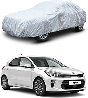 unik auto Car Cover For Kia Universal For Car (Without Mirror Pockets)(Silver)