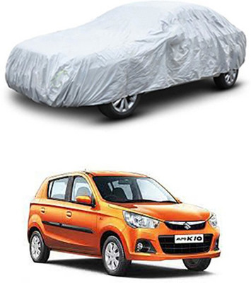 unik auto Car Cover For Maruti Suzuki Alto K10 (Without Mirror Pockets)(Silver)