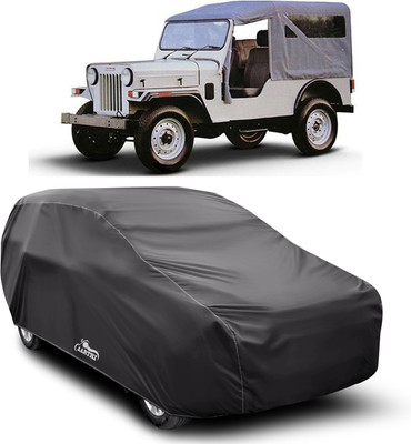 XAFO Car Cover For Mahindra Jeep (With Mirror Pockets)(Grey)