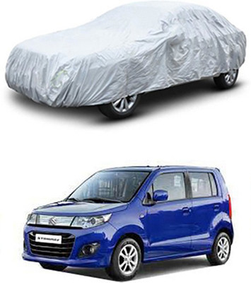 unik auto Car Cover For Maruti Suzuki WagonR Stingray (Without Mirror Pockets)(Silver)