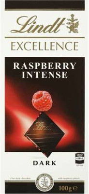 LINDT Excellence Raspberry Intense Chocolate Bar, 100 g Bars(100 g)