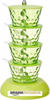 PL SKY Plastic Pickle Jar  - 800 ml(Green)