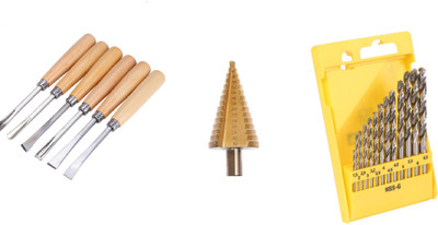 RDX HSS 4-32mm High Speed Steel Drill Bits Metal Center Drilling Steel Step Drill Bit Hand Tool Metal Hole Opener 6PCS Wood Working Chisel Carving Chisels Tools Gouge Skew Sculpting Hand Tool Set 13PCS Mini High Speed White Steel Twist Drill HSS Bit Set For Dremel Rotary Tool RDX HSS 4-32mm High Speed Steel Drill Bits Metal Center Drilling Steel Step Drill Bit Hand Tool Metal Hole Opener 6PCS Wood Working Chisel Carving Chisels Tools Gouge Skew Sculpting Hand Tool Set 13PCS Mini High Speed White Steel Twist Drill HSS Bit Set For Dremel Rotary Tool