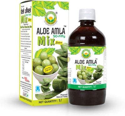 Basic Ayurveda Aloe Amla 50-Fifty Mix Juice(2 x 1000 ml)