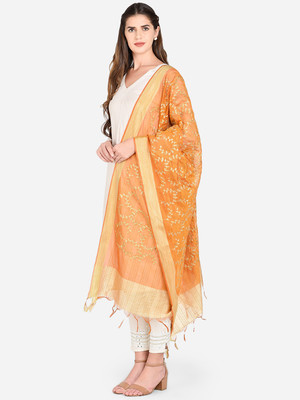 DUPATTA BAZAAR Silk Blend Embroidered Women Dupatta