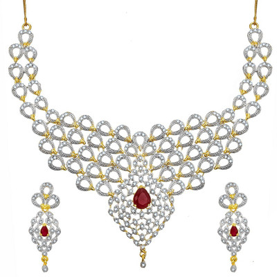 anjni creation Brass Gold Jewellery Set(Pack of 1)