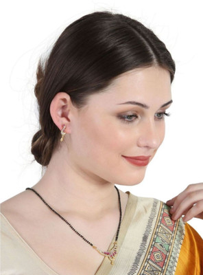 CHARMING JEWELS Alloy Gold-plated Pink Jewellery Set(Pack of 1)